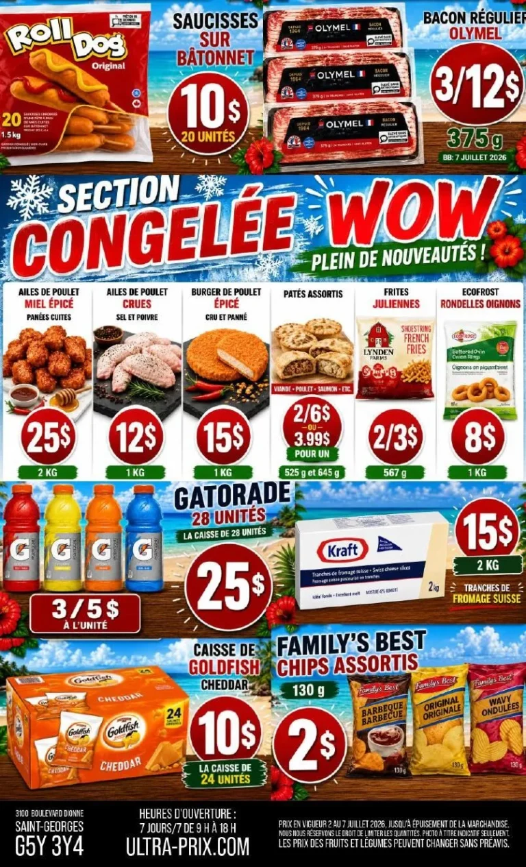Page 2 de la circulaire Ultra Prix L’EntrepôT 2 juill. au 7 juill.