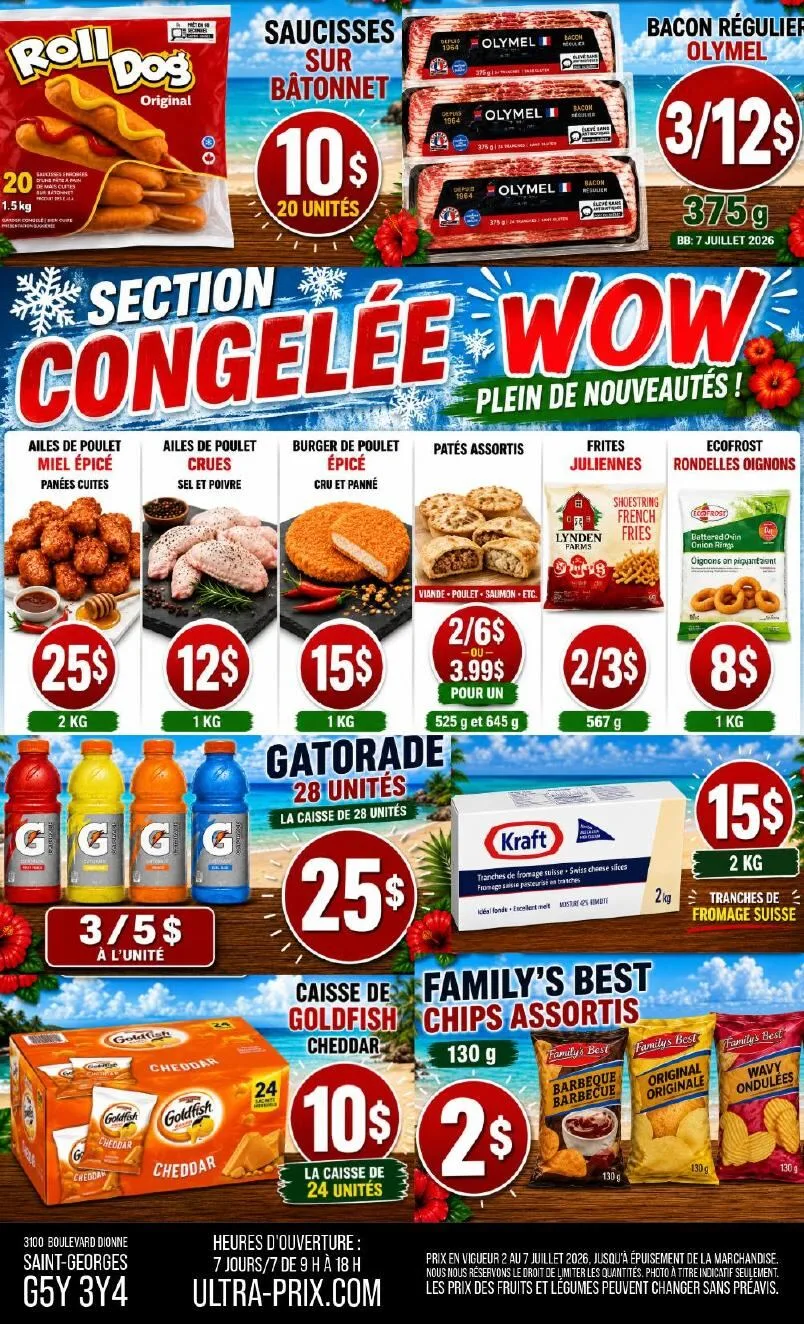 Page 2 de la Circulaire Ultra Prix L&rsquo;Entrepôt du 2 au 7 juillet 2026