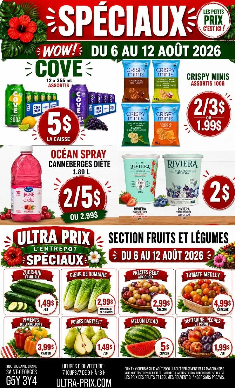 Page 2 de la Circulaire Ultra Prix L&rsquo;Entrepôt du 6 au 12 août 2026