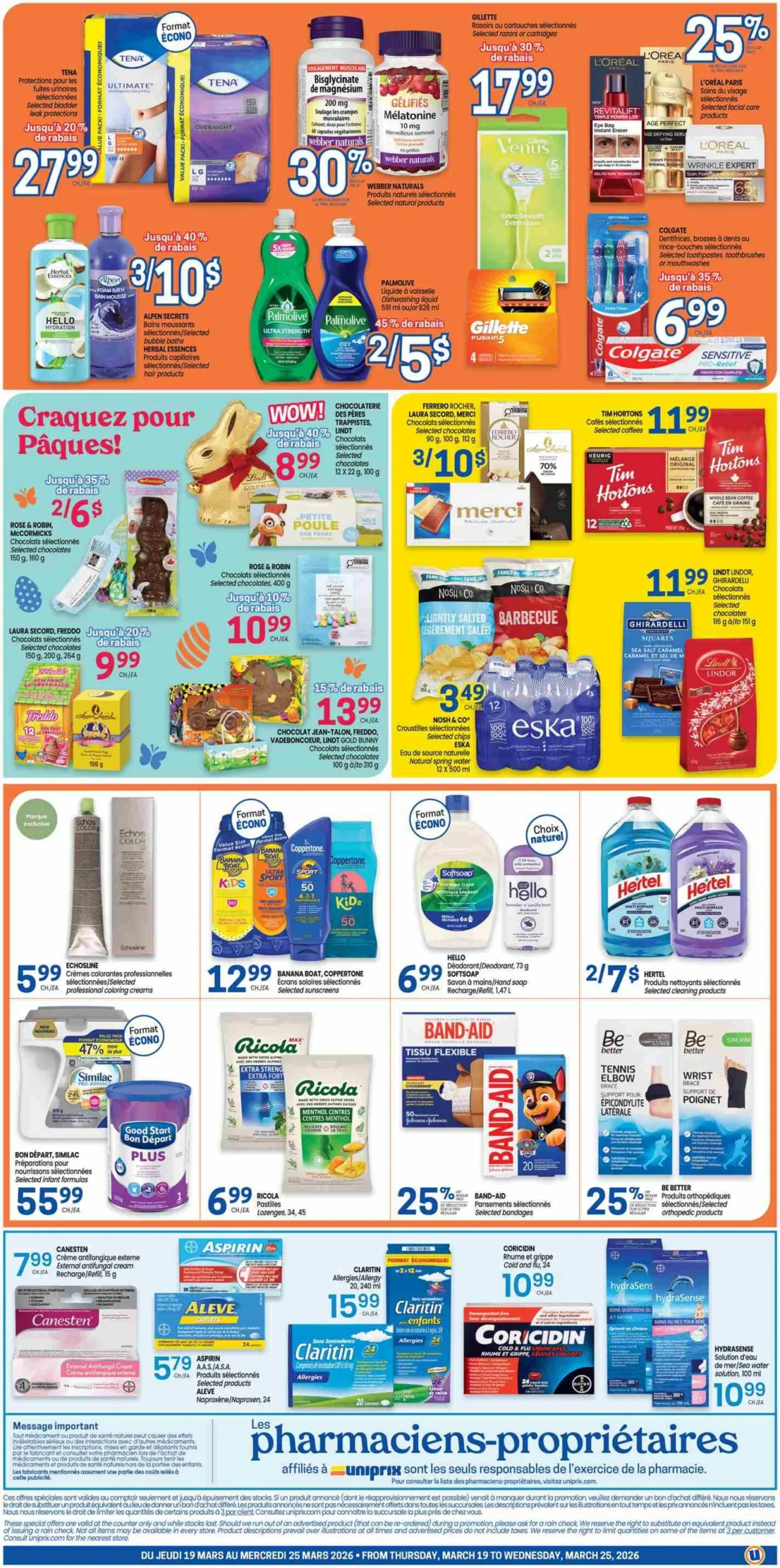 Page 2 de la Circulaire Uniprix du 19 au 25 mars 2026