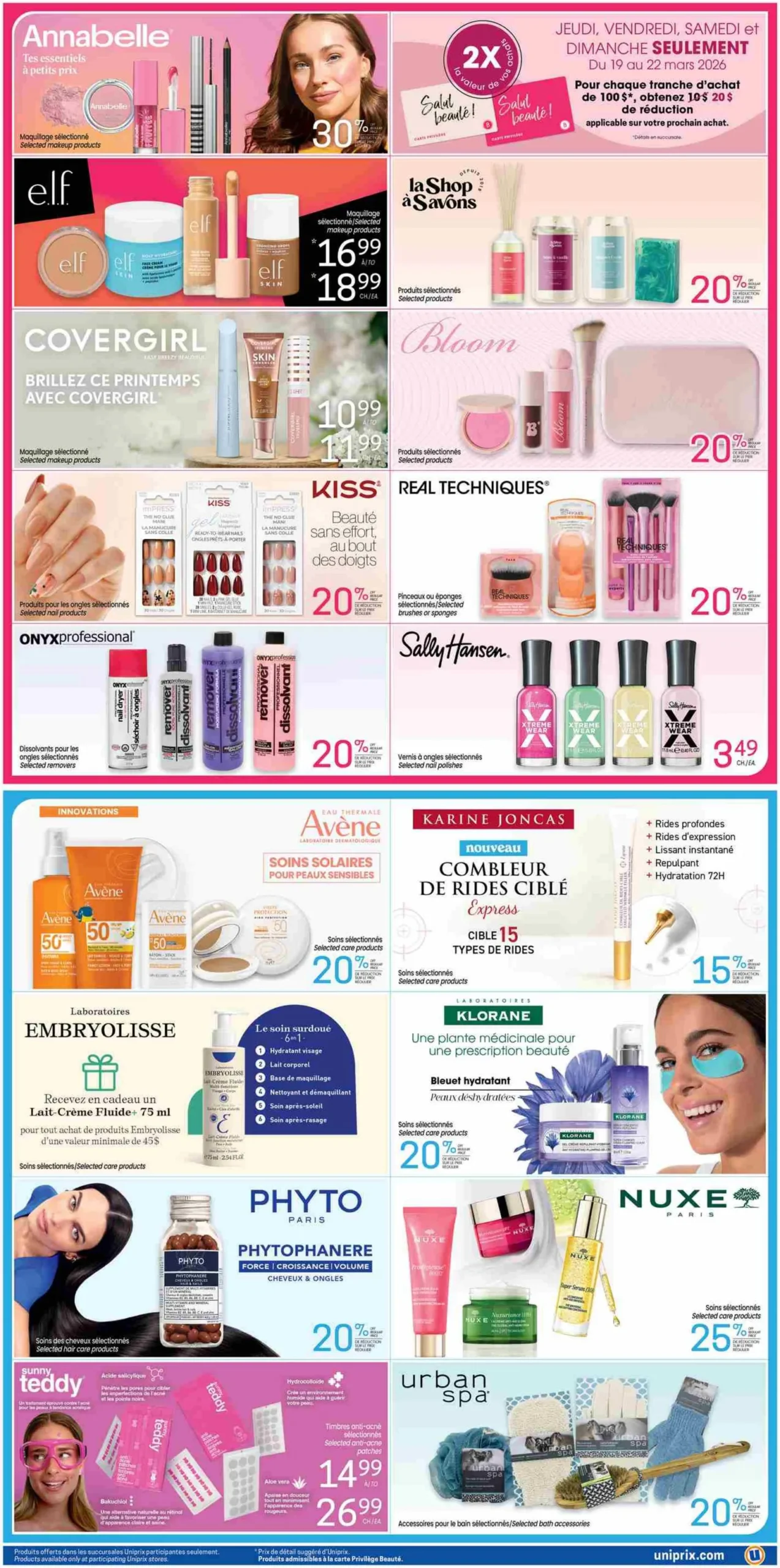 Page 4 de la Circulaire Uniprix du 19 au 25 mars 2026