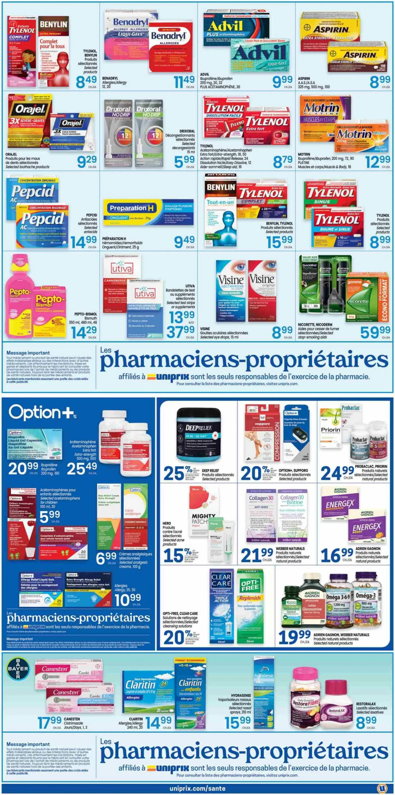 Page 3 de la Circulaire Uniprix du 2 au 8 juillet 2026