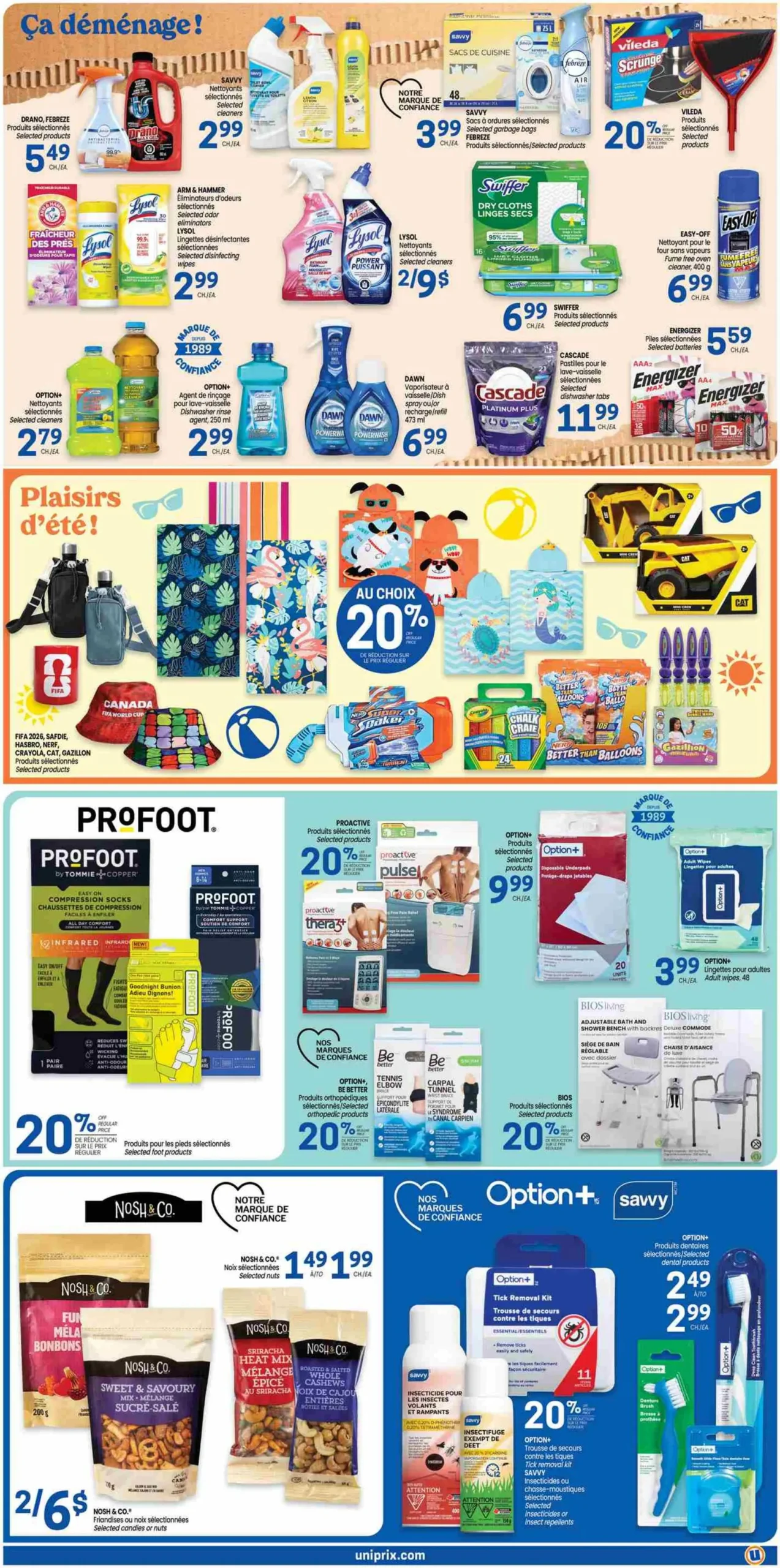 Page 6 de la Circulaire Uniprix du 25 juin au 1 juillet 2026