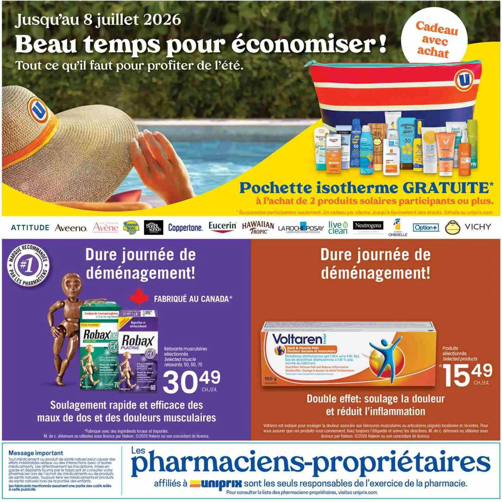 Page 7 de la Circulaire Uniprix du 25 juin au 1 juillet 2026