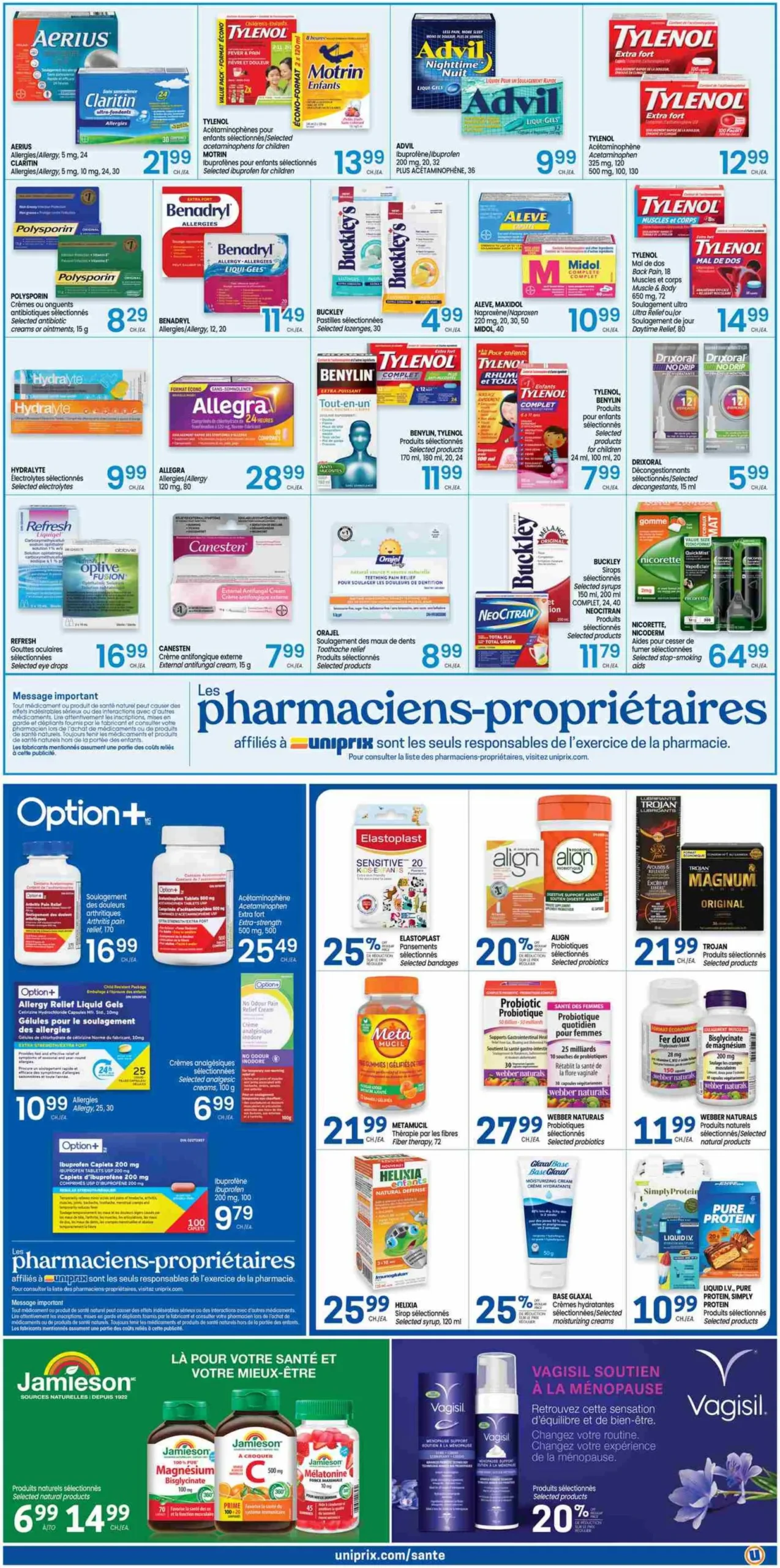 Page 3 de la Circulaire Uniprix du 30 avril au 6 mai 2026