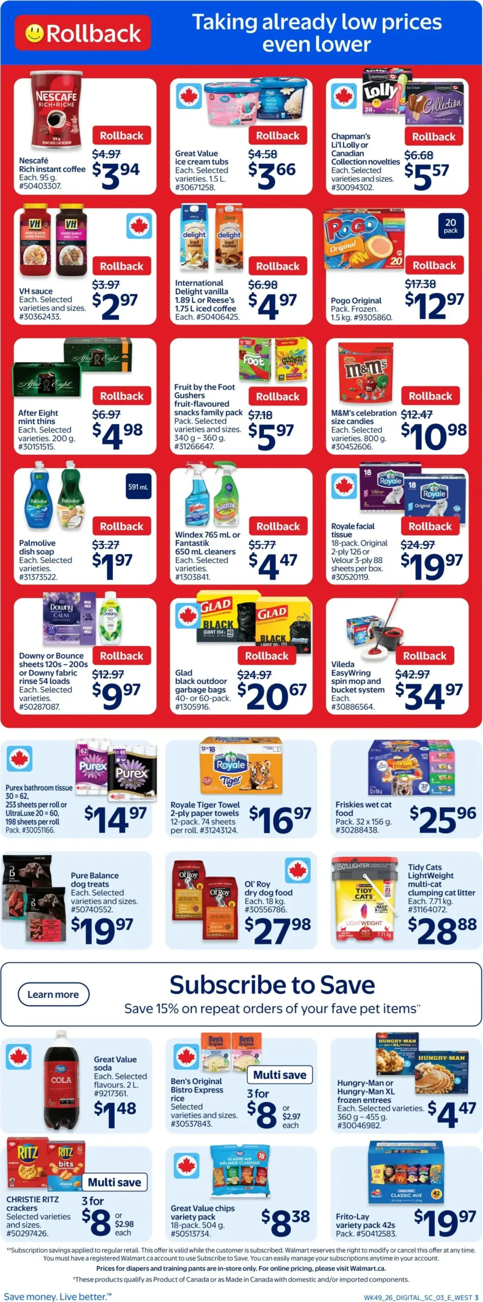 Page 3 de la Circulaire Walmart du 1 au 7 janvier 2026
