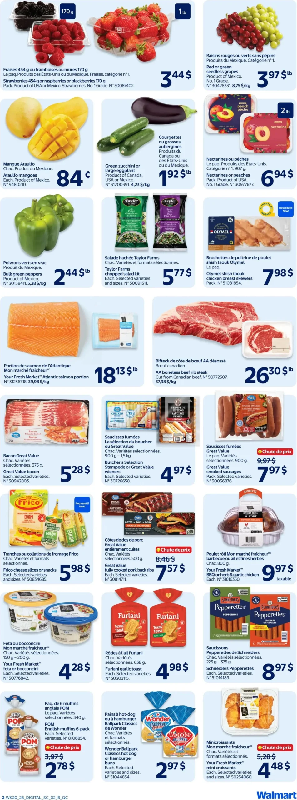 Page 2 de la Circulaire Walmart du 11 au 17 juin 2026