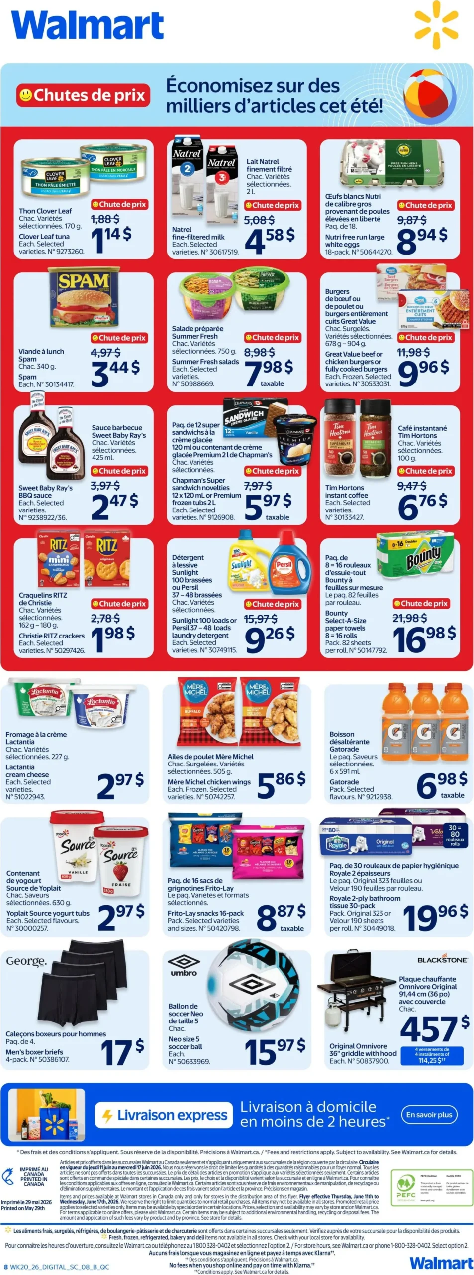 Page 8 de la Circulaire Walmart du 11 au 17 juin 2026