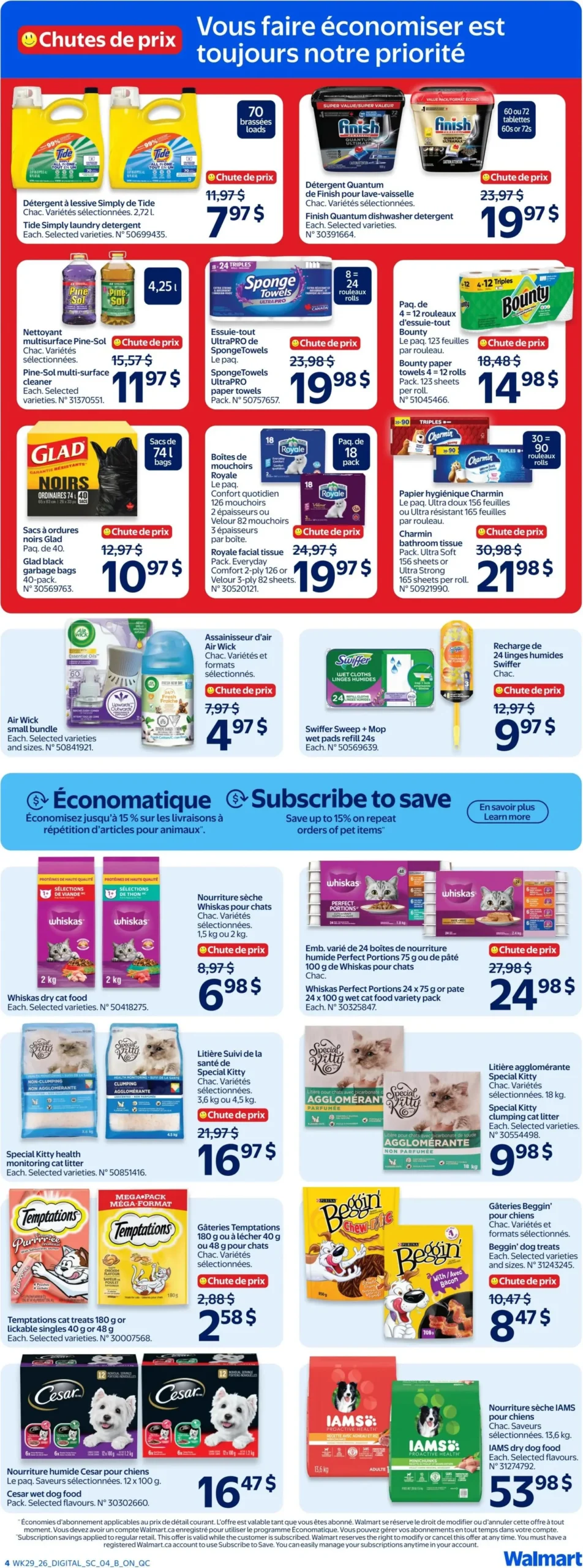 Page 4 de la Circulaire Walmart du 13 au 19 août 2026