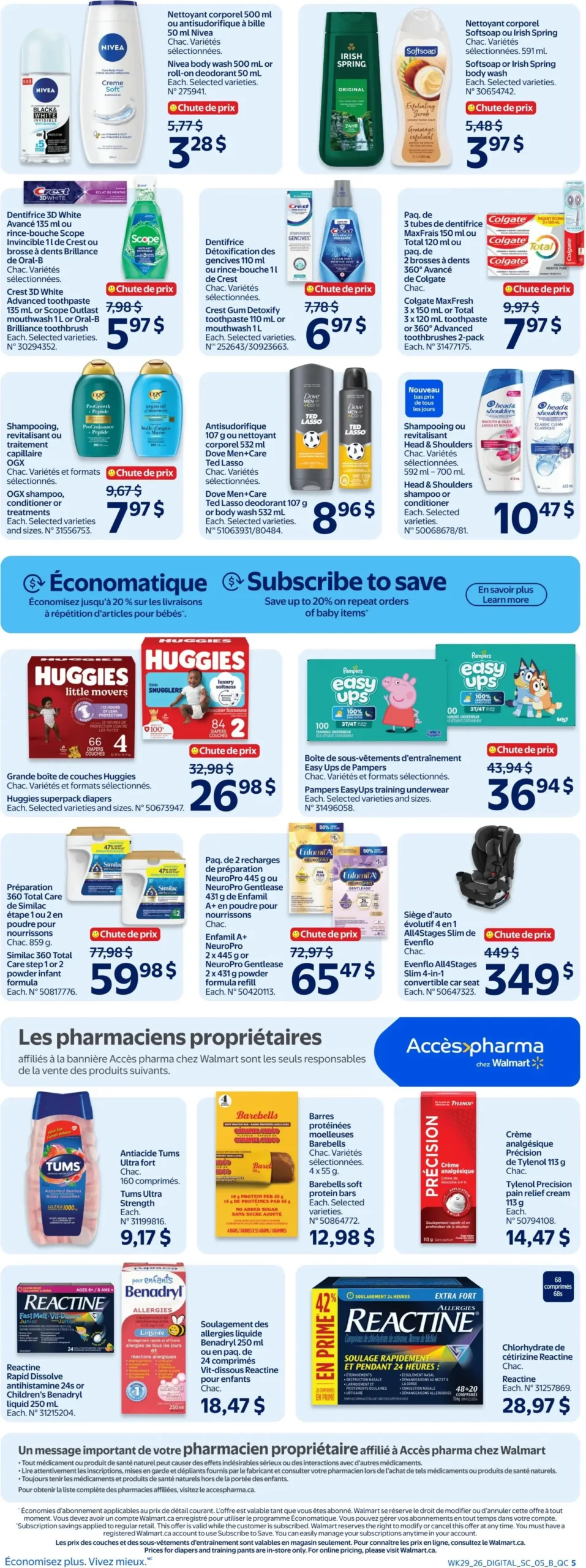 Page 5 de la Circulaire Walmart du 13 au 19 août 2026