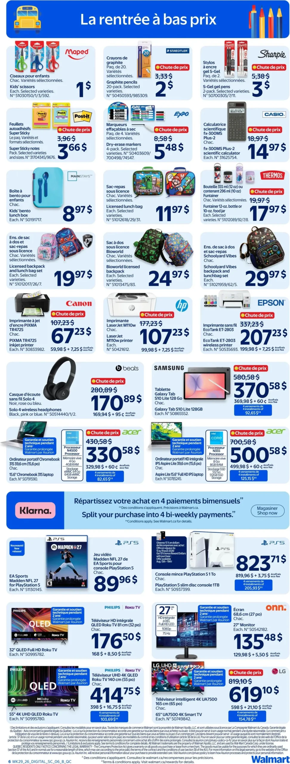 Page 6 de la Circulaire Walmart du 13 au 19 août 2026