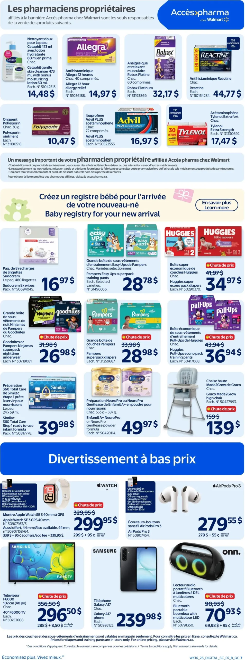 Page 9 de la Circulaire Walmart du 14 au 20 mai 2026