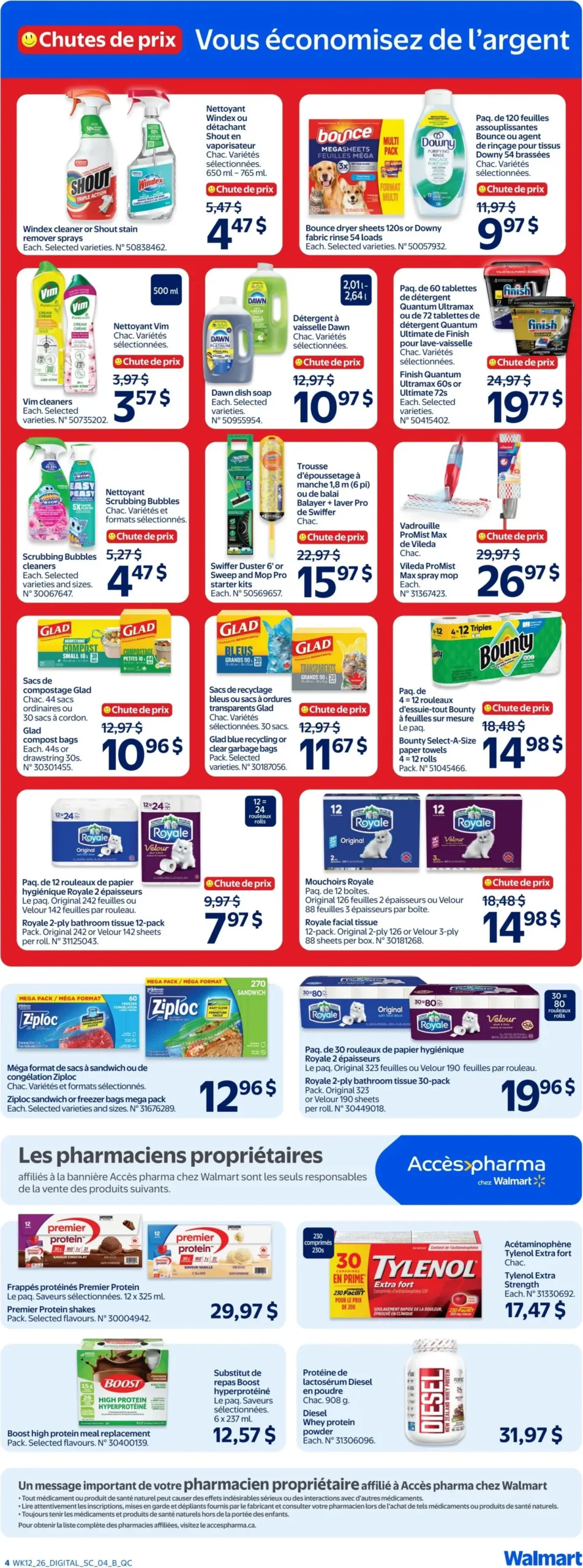 Page 4 de la Circulaire Walmart du 16 au 22 avril 2026