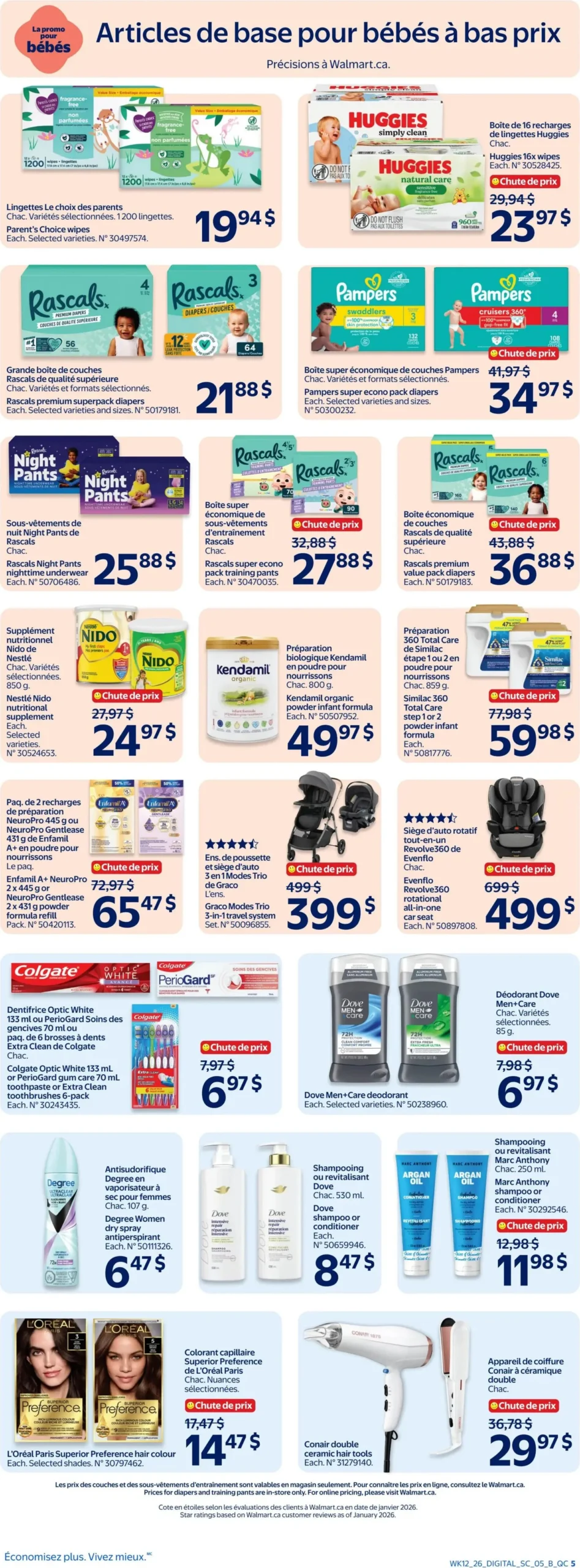 Page 5 de la Circulaire Walmart du 16 au 22 avril 2026