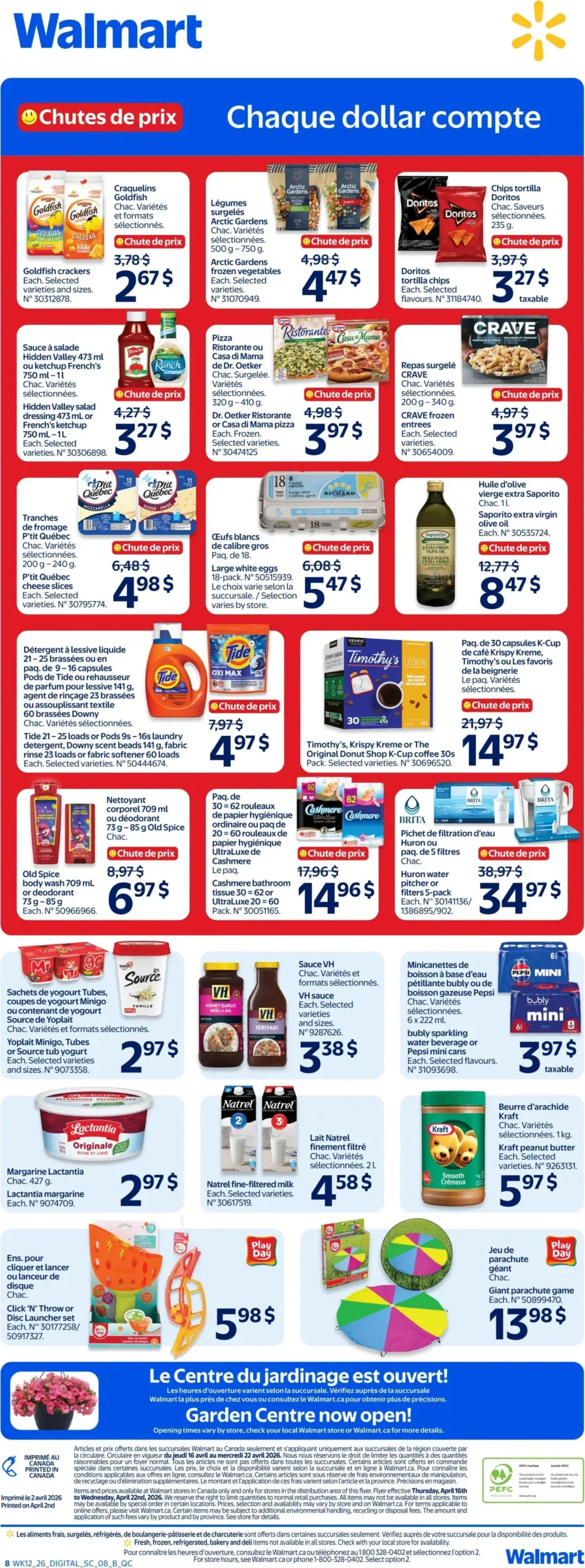 Page 8 de la Circulaire Walmart du 16 au 22 avril 2026