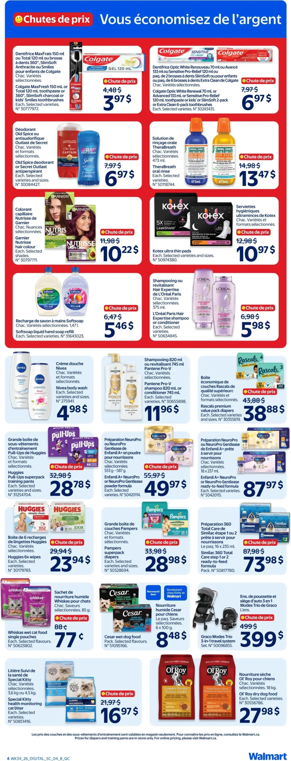 Page 4 de la Circulaire Walmart du 17 au 23 septembre 2026