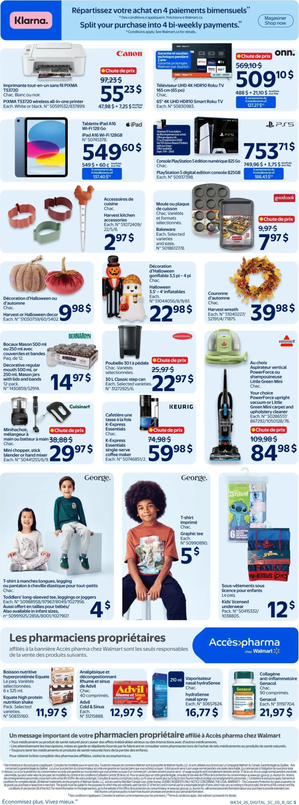 Page 5 de la Circulaire Walmart du 17 au 23 septembre 2026