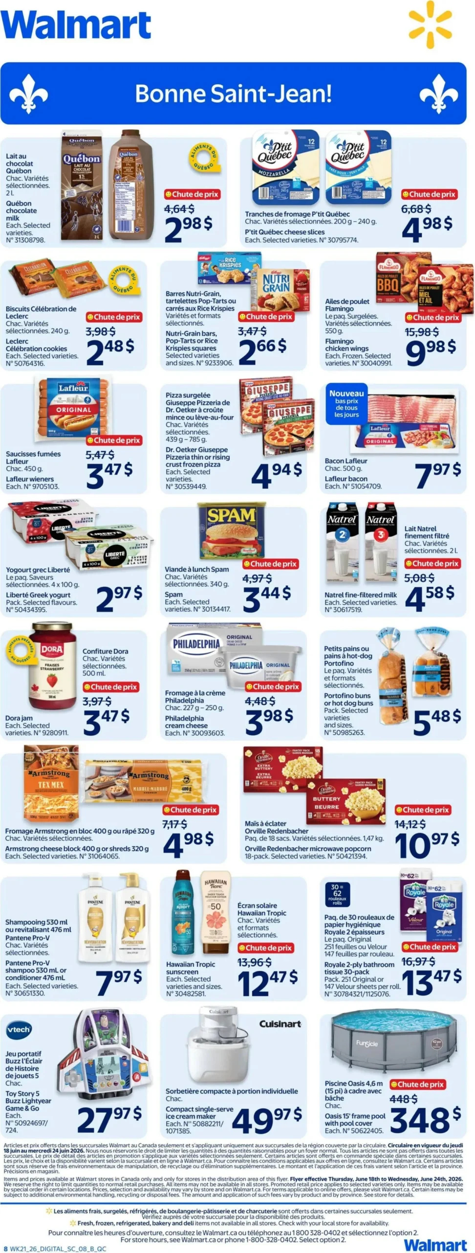 Page 8 de la Circulaire Walmart du 18 au 24 juin 2026