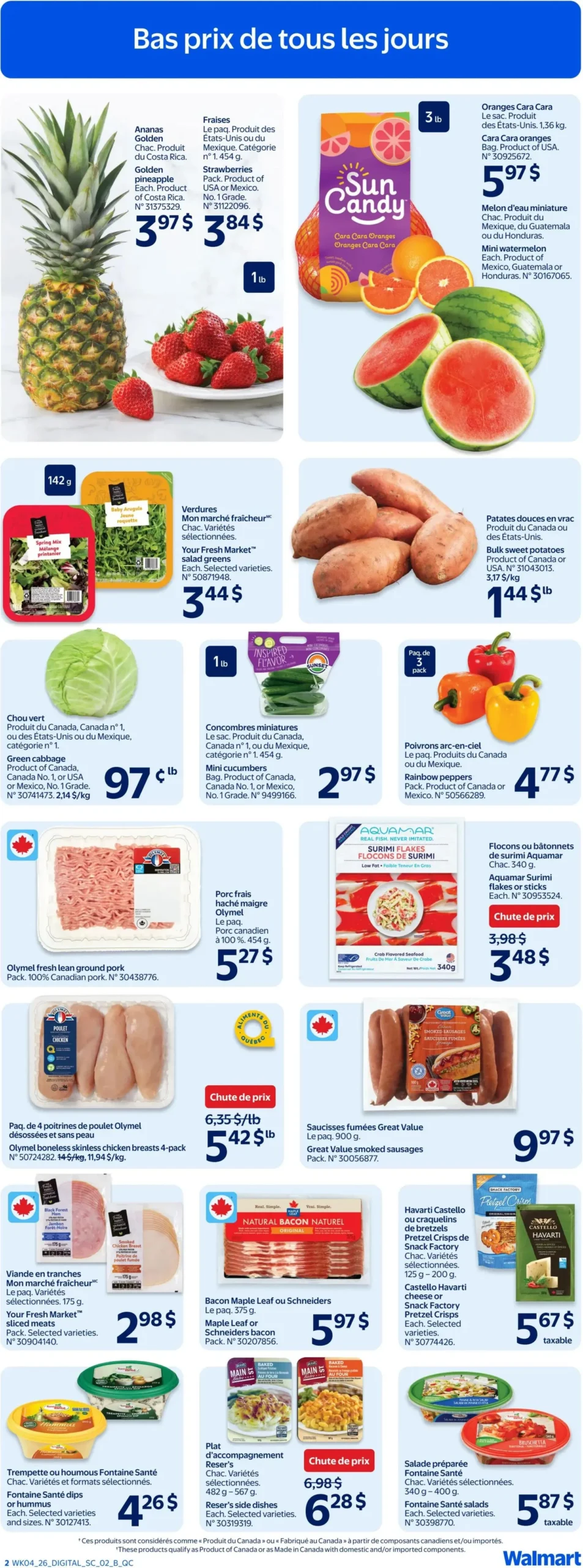 Page 4 de la Circulaire Walmart du 19 au 25 février 2026