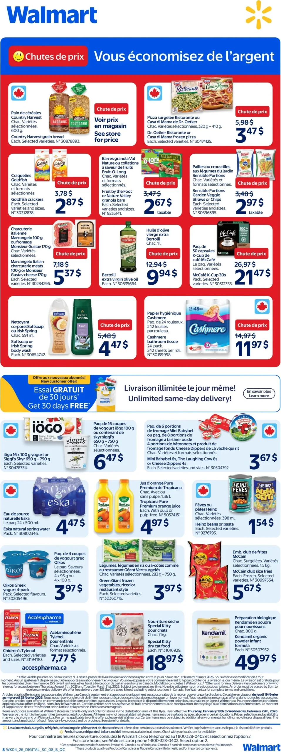 Page 10 de la Circulaire Walmart du 19 au 25 février 2026