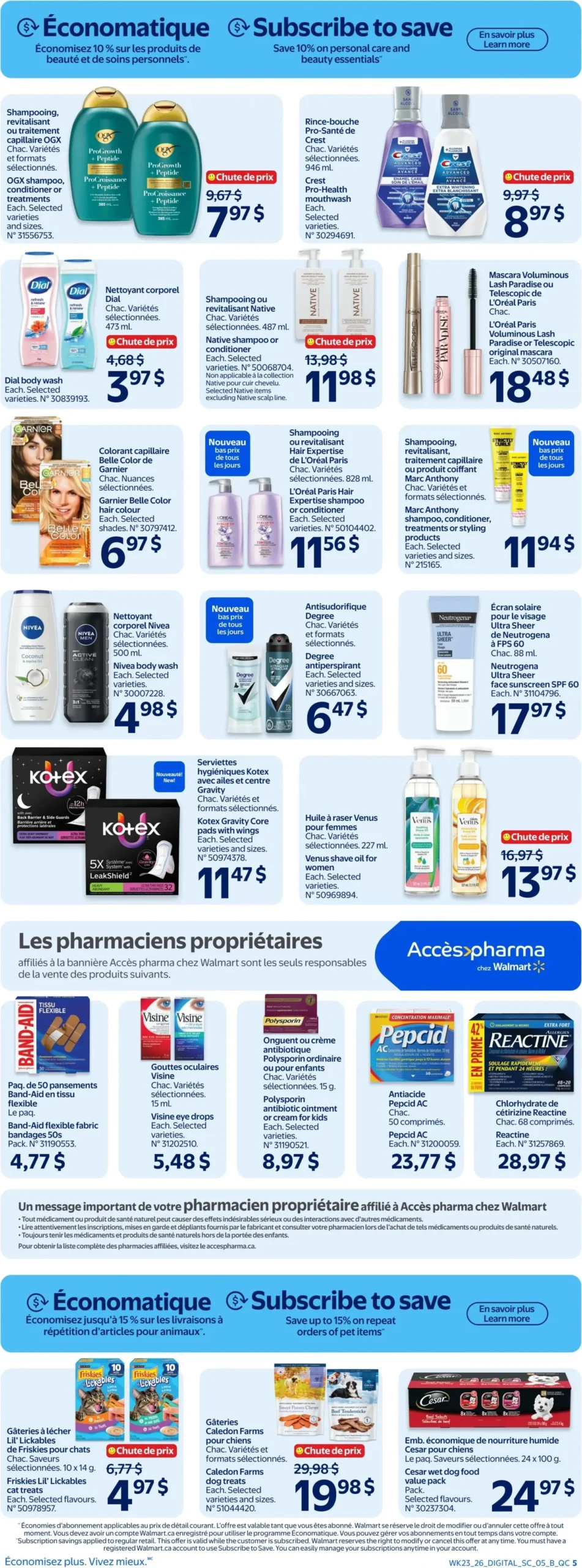 Page 5 de la Circulaire Walmart du 2 au 8 juillet 2026
