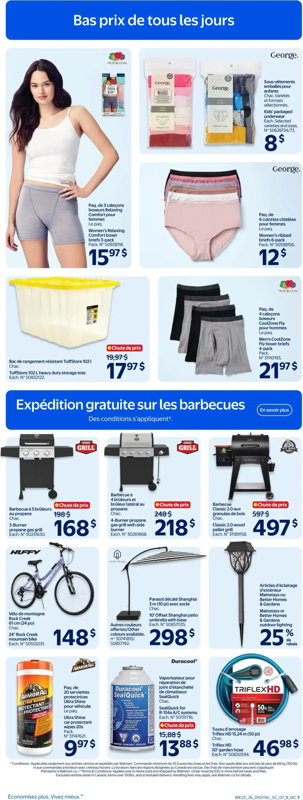 Page 7 de la Circulaire Walmart du 2 au 8 juillet 2026