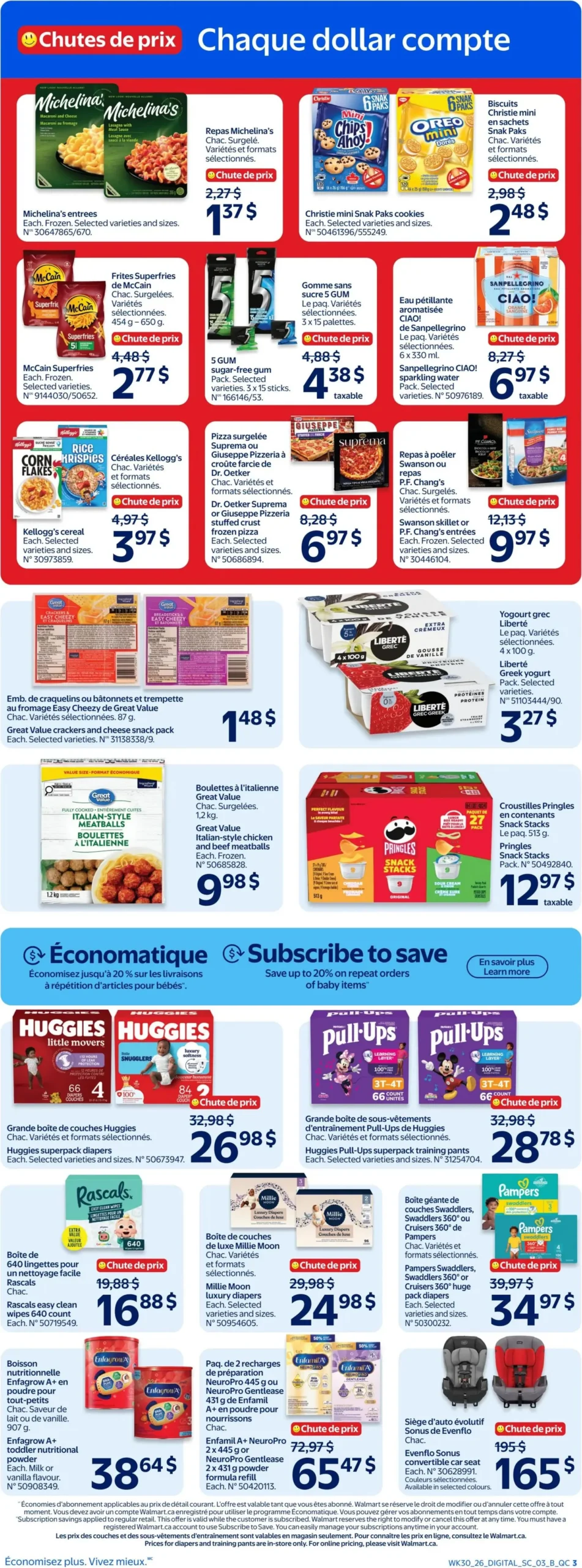 Page 3 de la Circulaire Walmart du 20 au 26 août 2026
