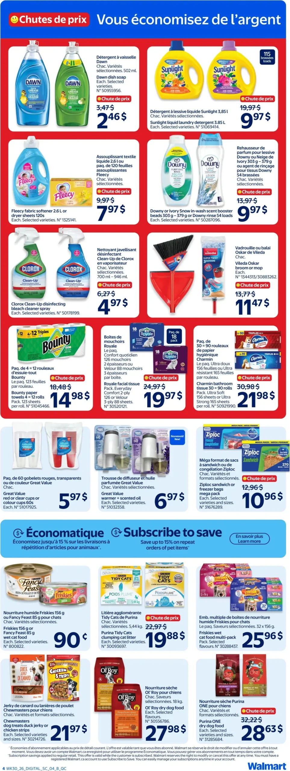Page 4 de la Circulaire Walmart du 20 au 26 août 2026