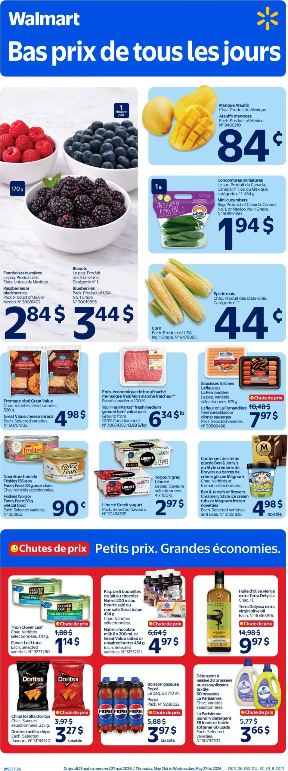 Page 1 de la Circulaire Walmart du 21 au 27 mai 2026