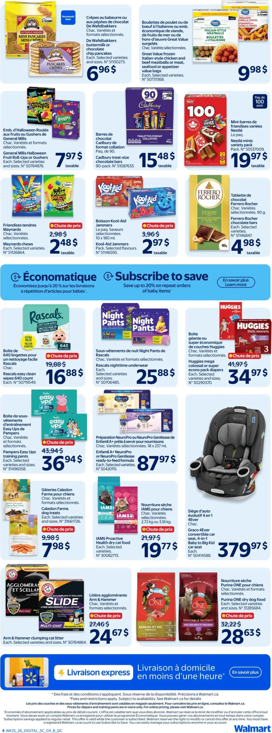 Page 4 de la Circulaire Walmart du 24 au 30 septembre 2026