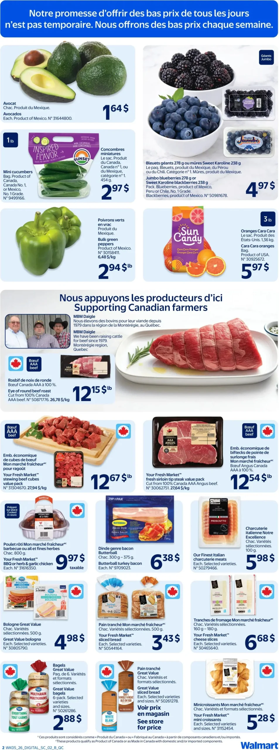 Page 2 de la Circulaire Walmart du 26 février au 4 mars 2026
