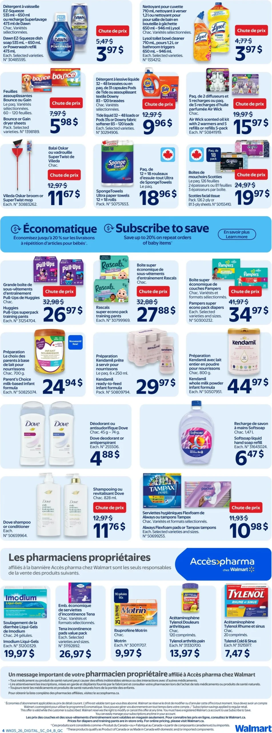 Page 4 de la Circulaire Walmart du 26 février au 4 mars 2026
