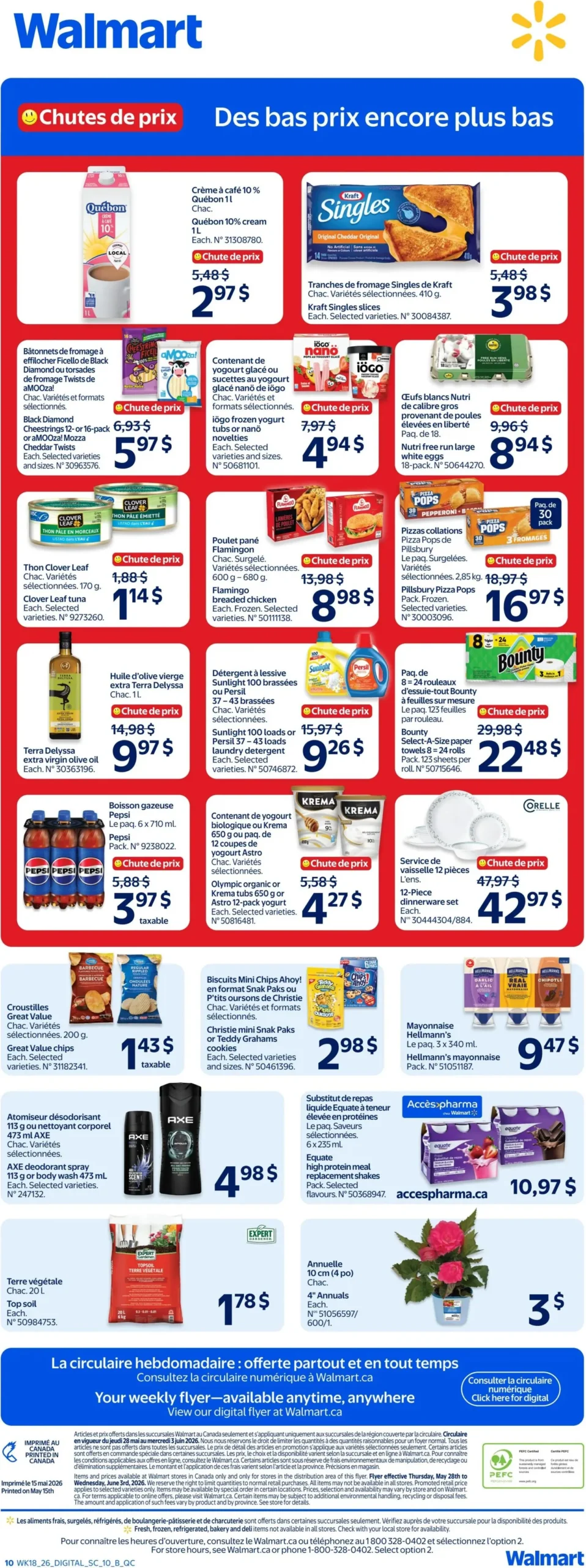 Page 10 de la Circulaire Walmart du 28 mai au 3 juin 2026