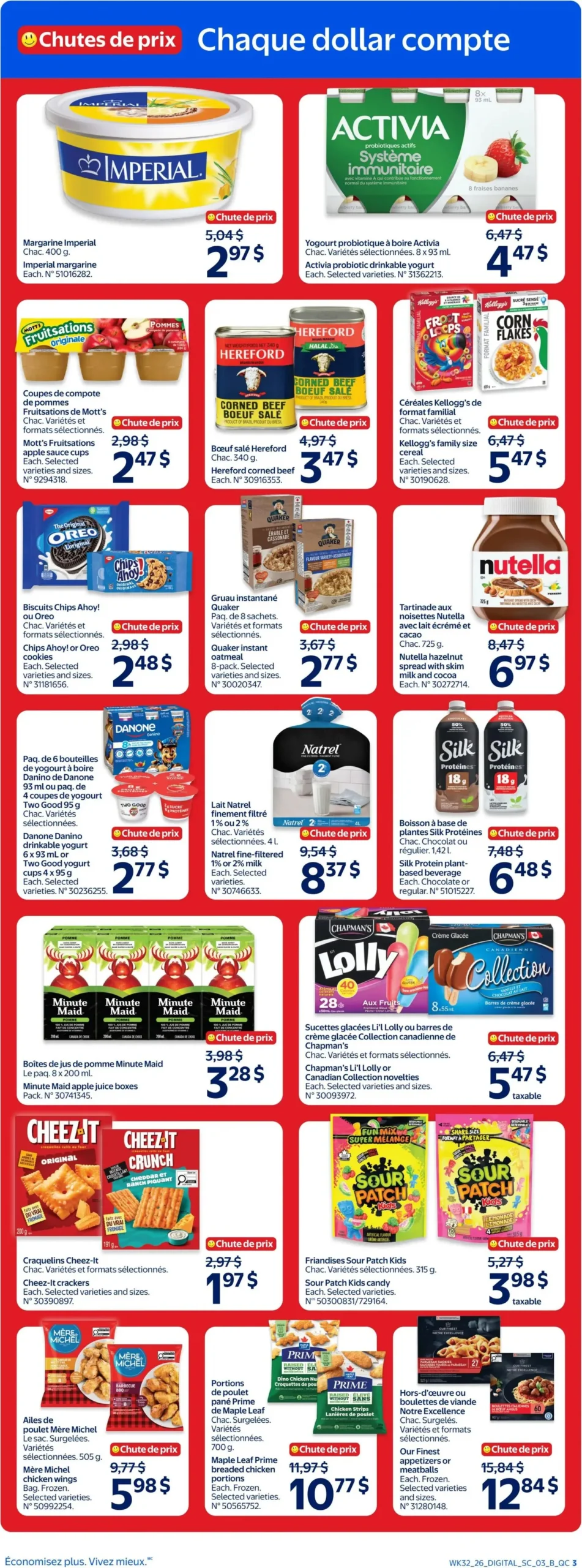 Page 3 de la Circulaire Walmart du 3 au 9 septembre 2026