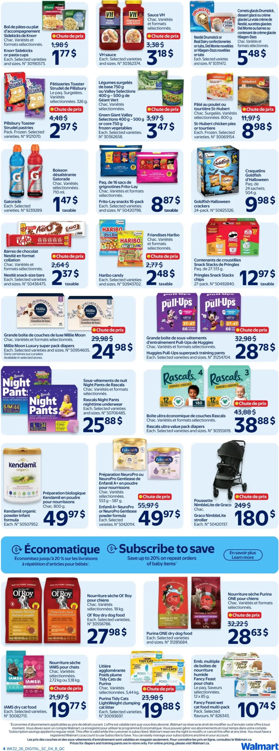 Page 4 de la Circulaire Walmart du 3 au 9 septembre 2026