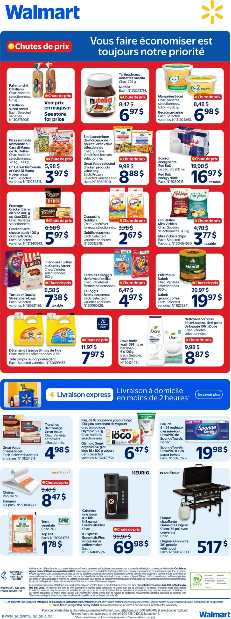 Page 8 de la Circulaire Walmart du 30 avril au 6 mai 2026
