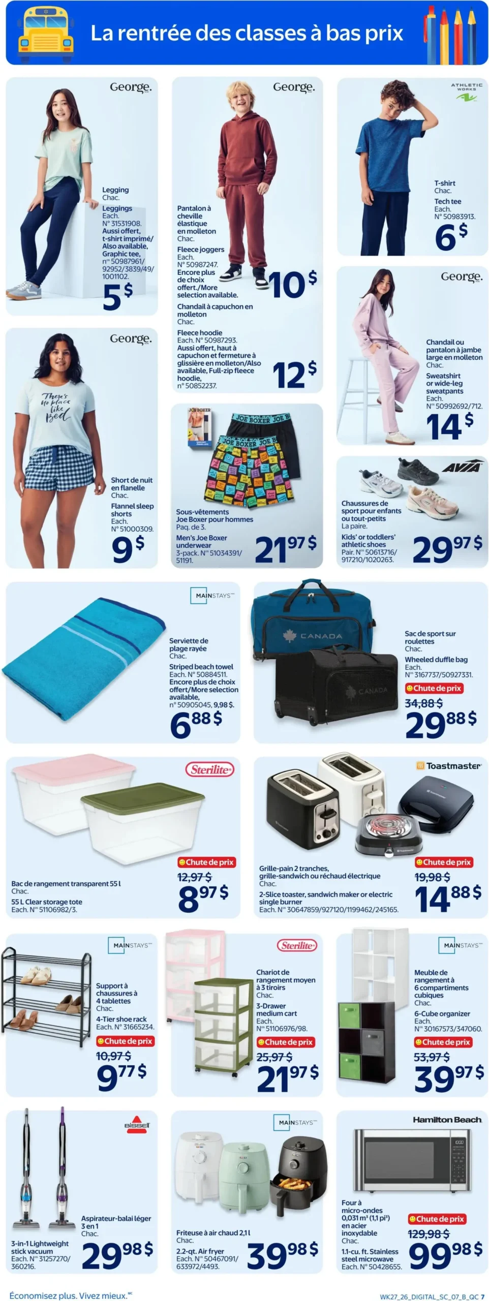 Page 7 de la Circulaire Walmart du 30 juillet au 5 août 2026