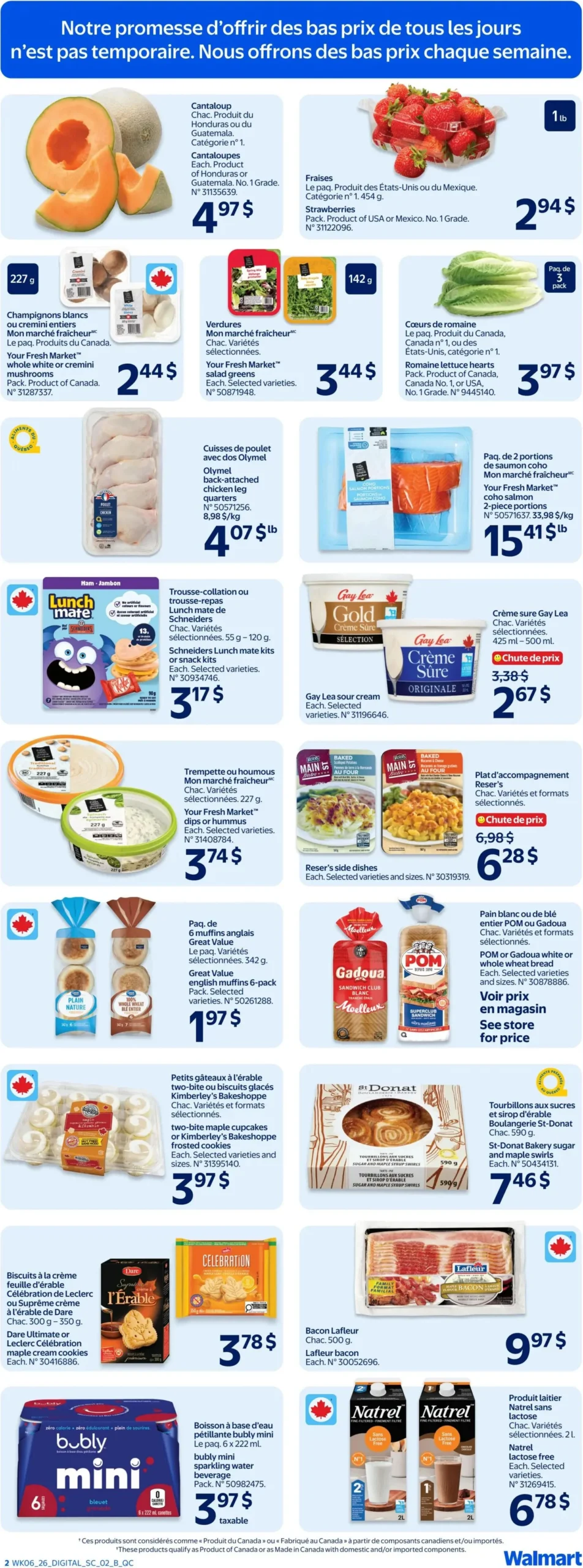 Page 2 de la Circulaire Walmart du 5 au 11 mars 2026