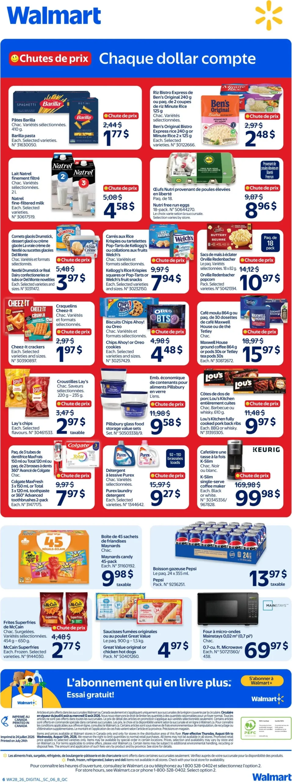 Page 10 de la Circulaire Walmart du 6 au 12 août 2026