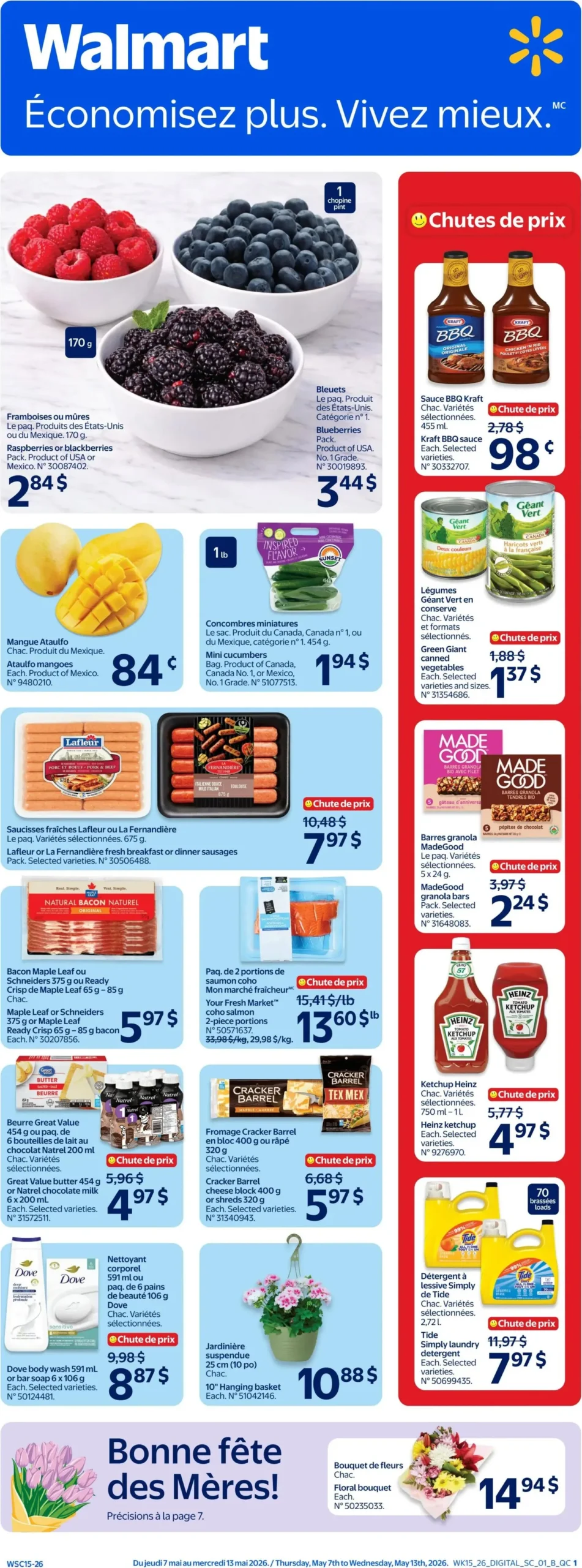 Page 1 de la Circulaire Walmart du 7 au 13 mai 2026