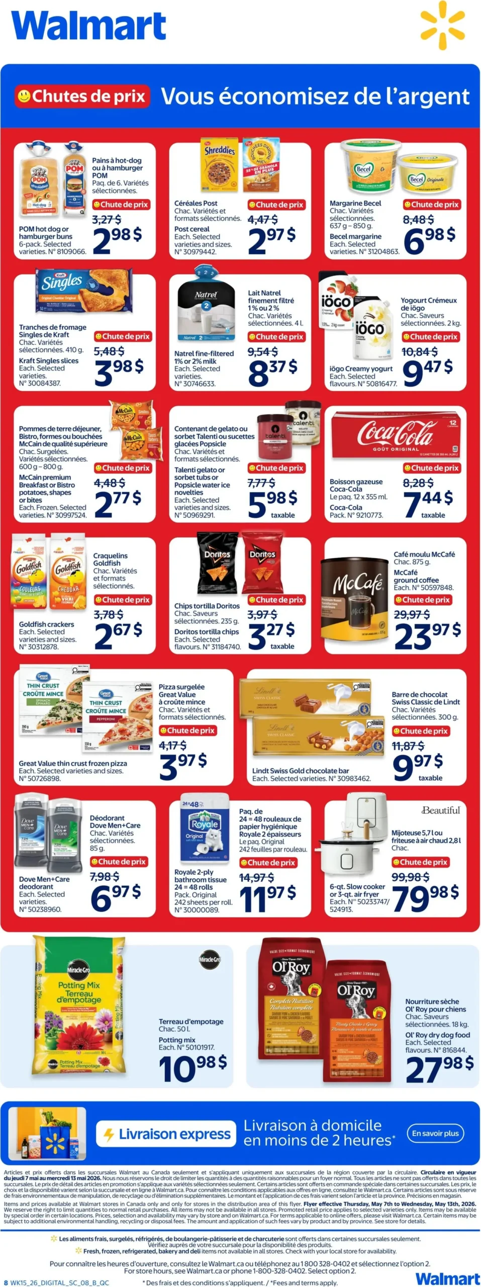 Page 8 de la Circulaire Walmart du 7 au 13 mai 2026
