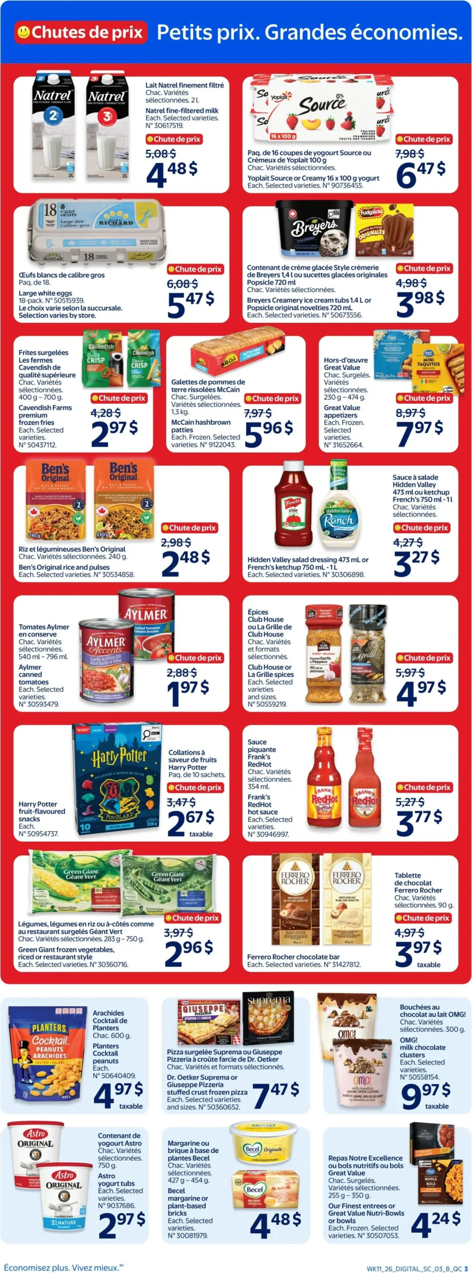 Page 3 de la Circulaire Walmart du 9 au 15 avril 2026