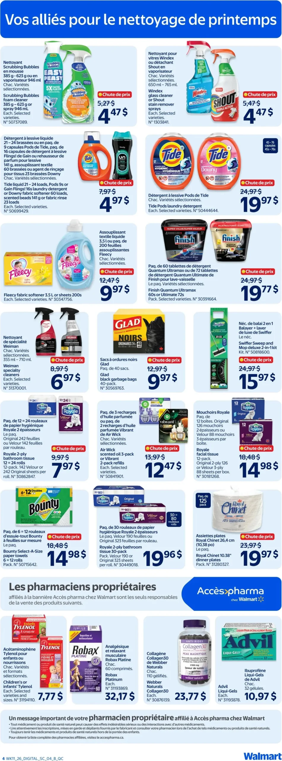 Page 4 de la Circulaire Walmart du 9 au 15 avril 2026