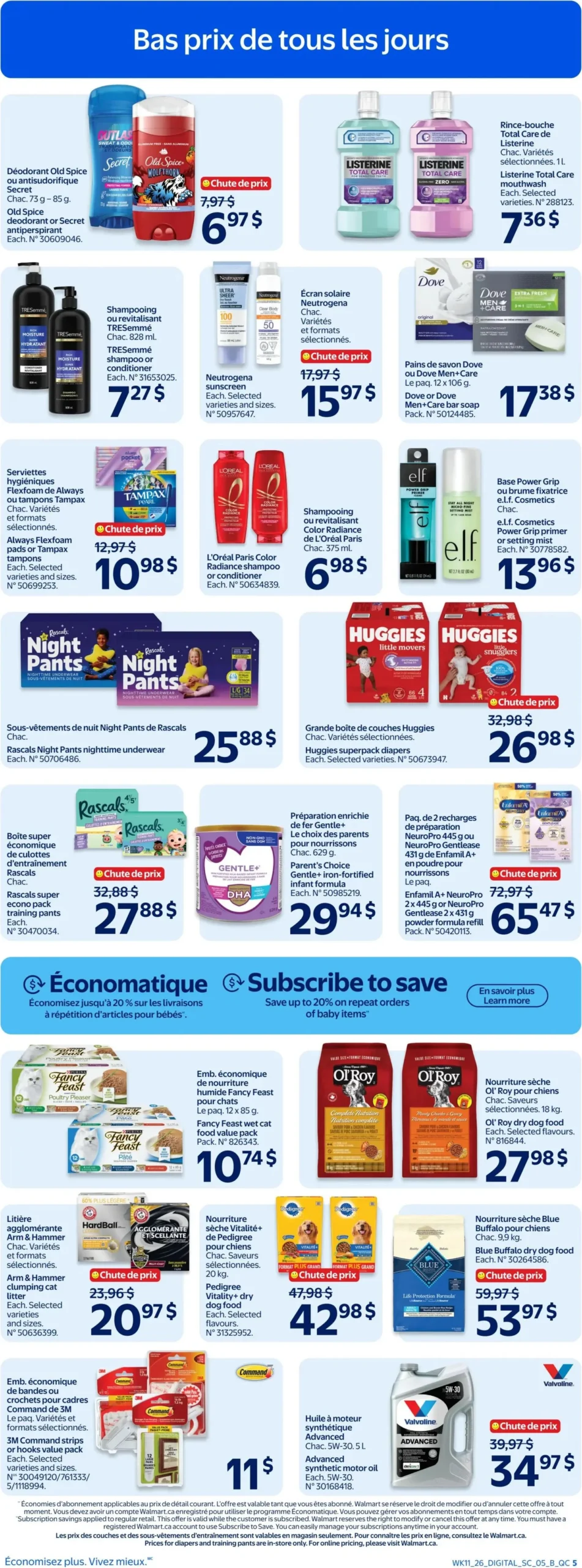 Page 5 de la Circulaire Walmart du 9 au 15 avril 2026