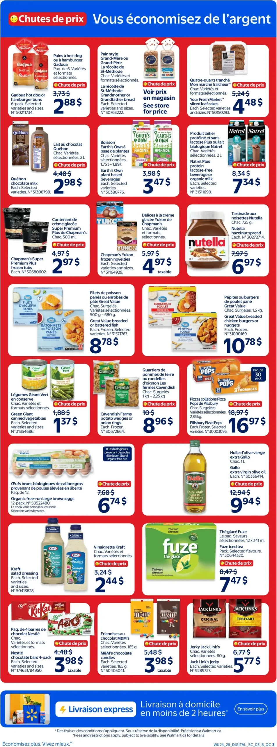 Page 3 de la Circulaire Walmart du 9 au 15 juillet 2026