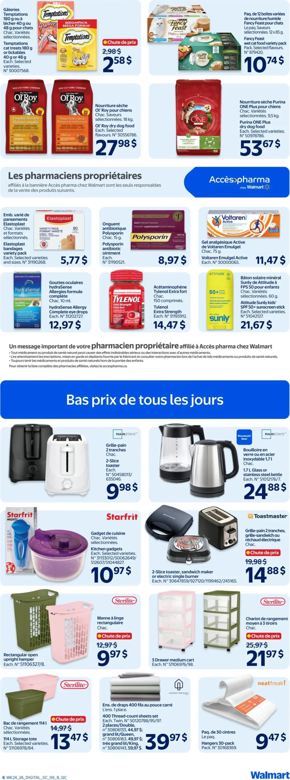 Page 6 de la Circulaire Walmart du 9 au 15 juillet 2026