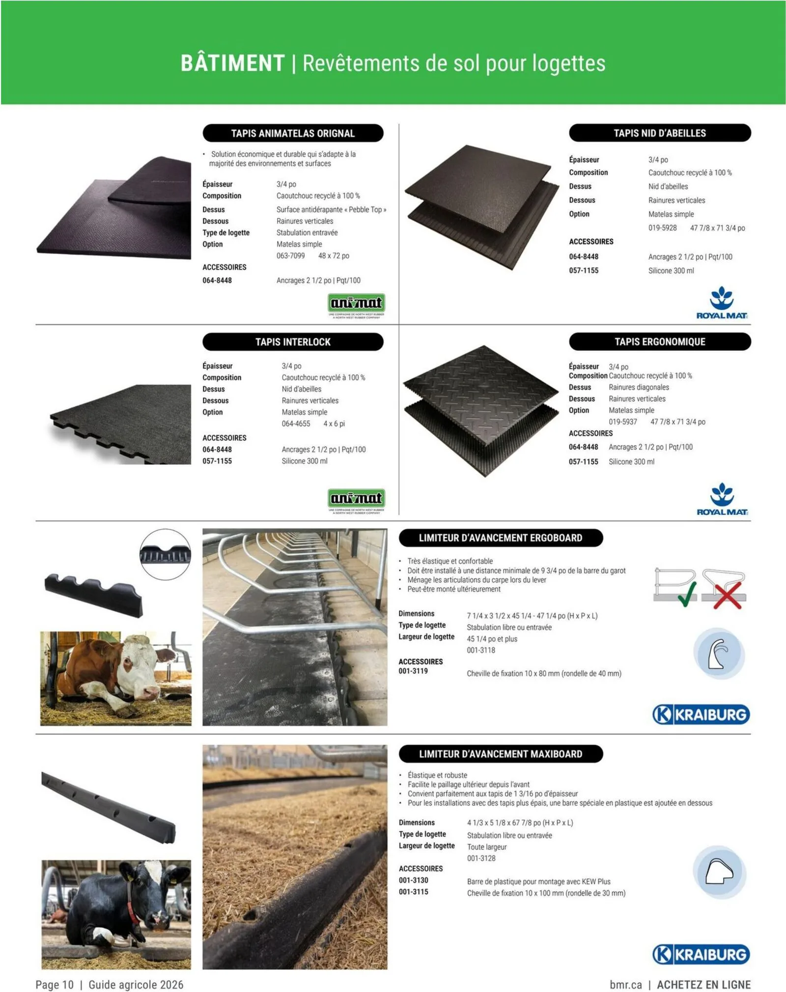 Page 10 de la Guide Agricole BMR Agrizone du 9 janvier au 31 décembre 2026