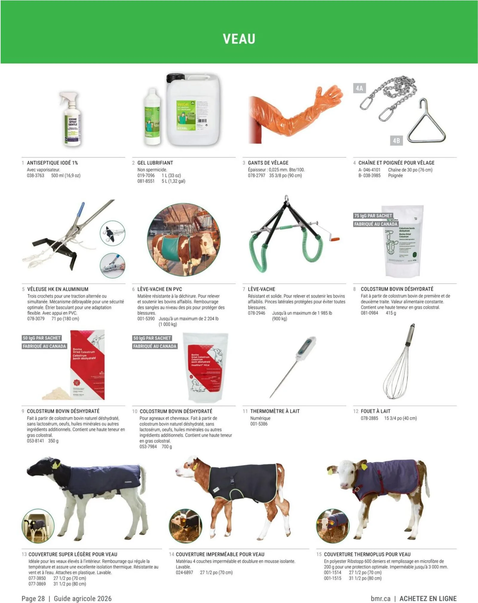 Page 28 de la Guide Agricole BMR Agrizone du 9 janvier au 31 décembre 2026