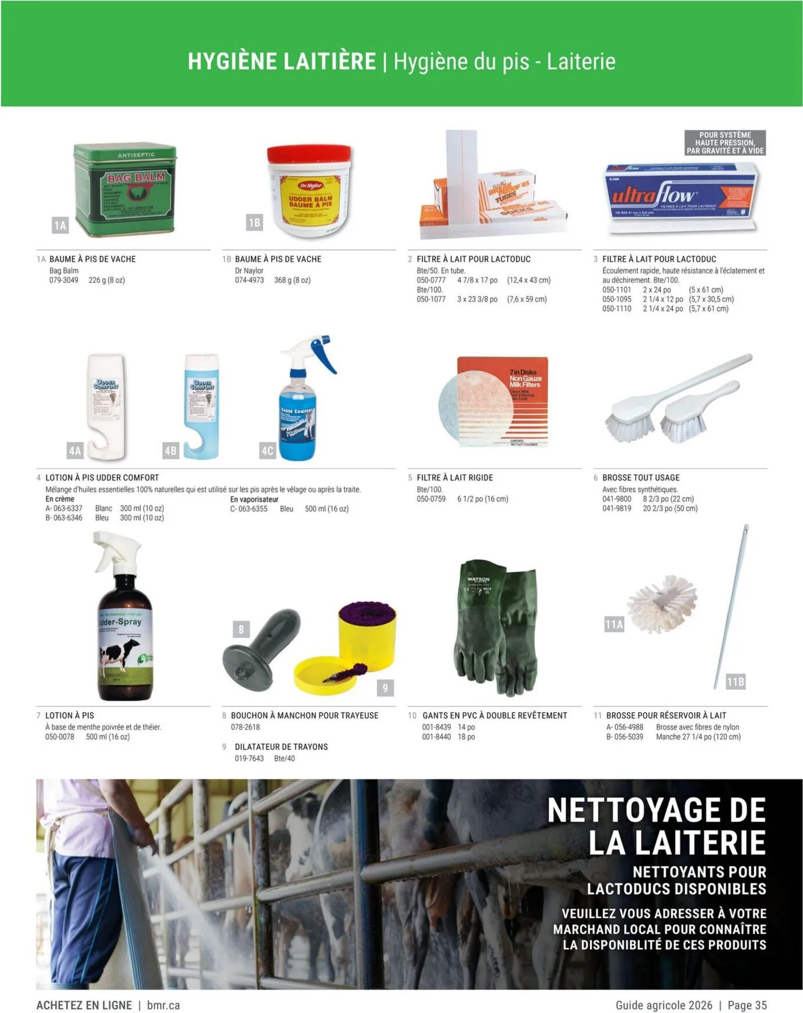 Page 35 de la Guide Agricole BMR Agrizone du 9 janvier au 31 décembre 2026