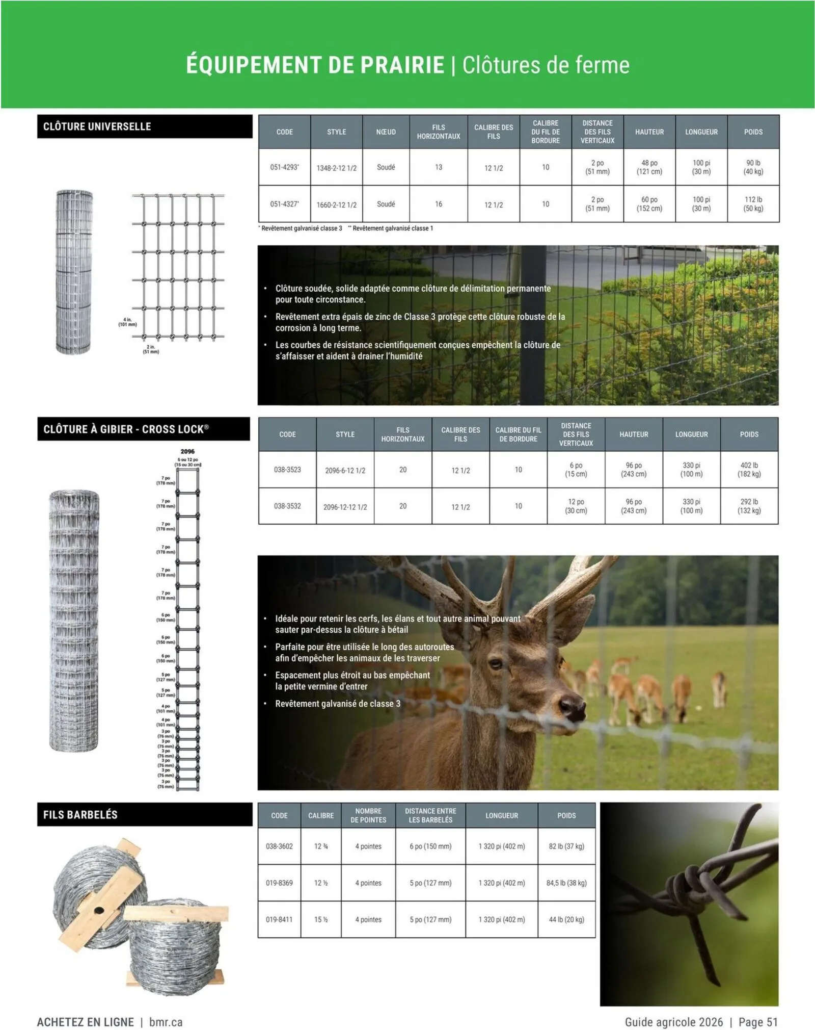 Page 51 de la Guide Agricole BMR Agrizone du 9 janvier au 31 décembre 2026